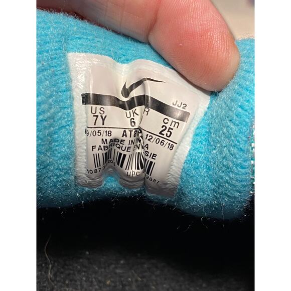 NIKE Air Max 1 Have a Nike day Multicolor YOUTH 7 WMNS 8.5 EUC Smiley toe charms - Picture 7 of 16